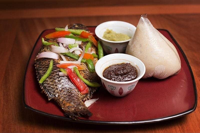 Banku with Grilled Tilapia
