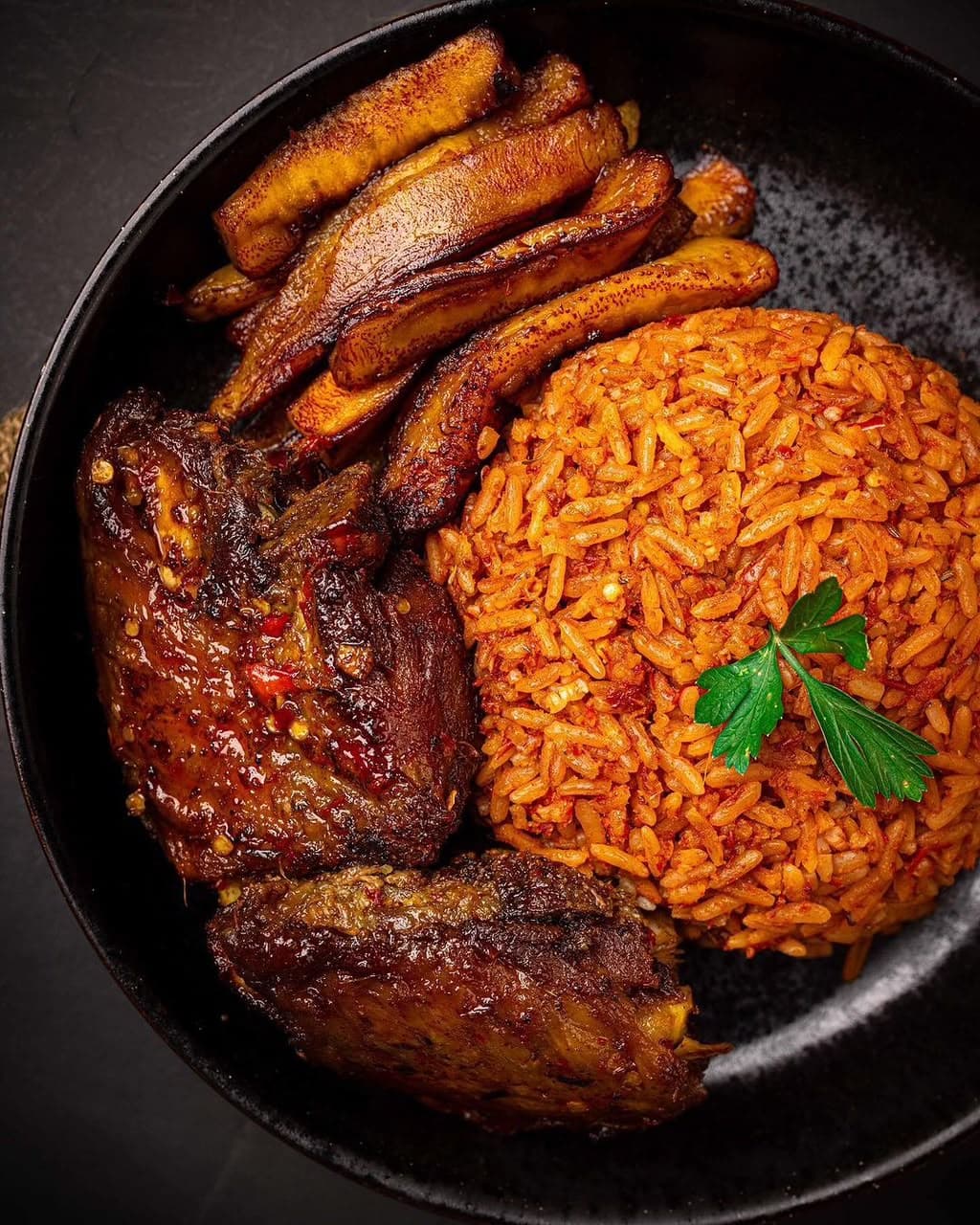 Jollof with Grilled Chicken